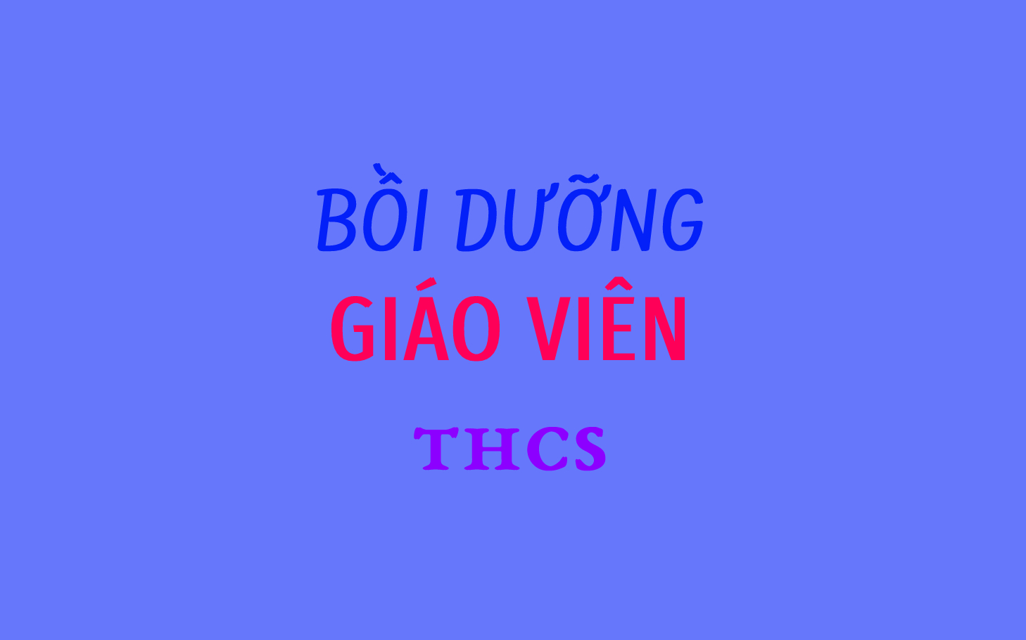 Giáo viên THCS hạng II