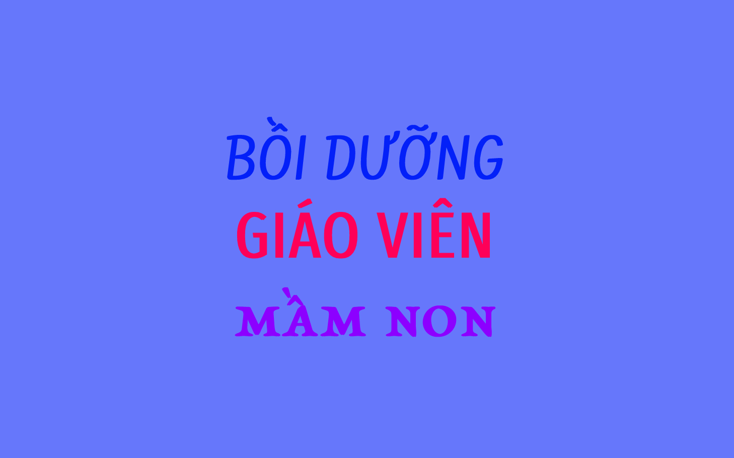 Giáo viên Mầm non hạng II 